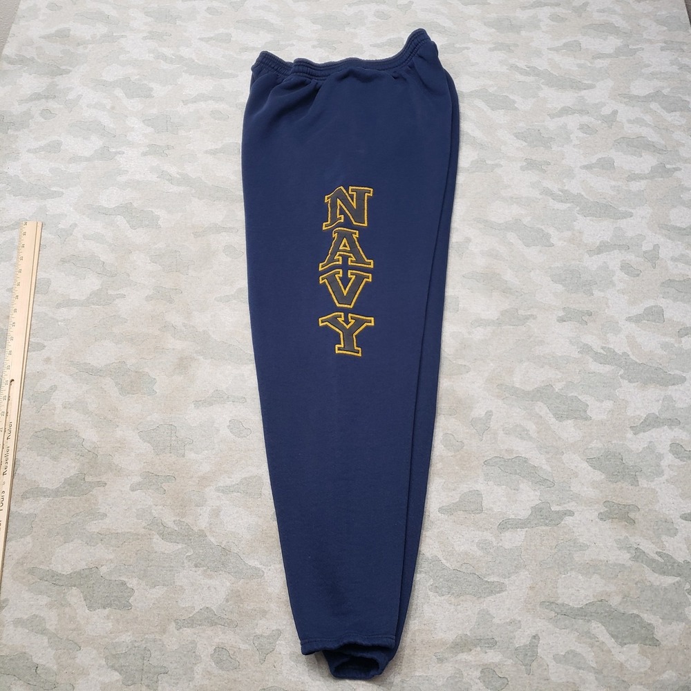 VTG Navy M.J. Soffe Joggers Pants Mens XL Blue Drawstring Military